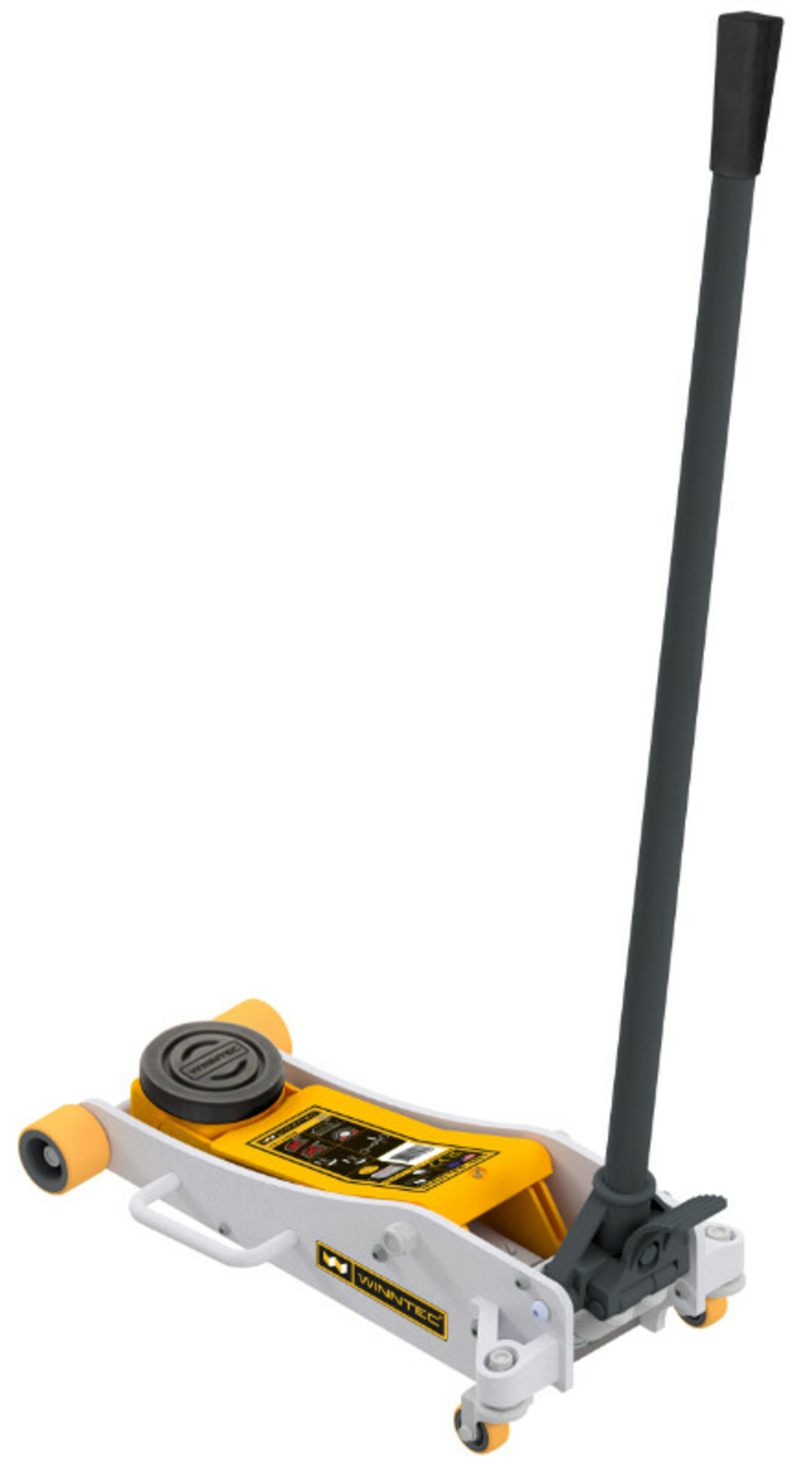 Hydraulický pojazdný zdvihák 2 t, nízky profil, 86-418 mm - Winntec