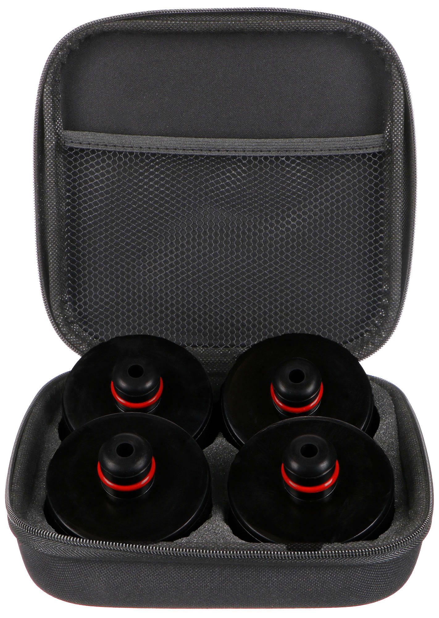 Sada gumových podložiek pre hever JACK PAD SET 4 t, pre vozidlá Tesla, 4 ks - SIXTOL