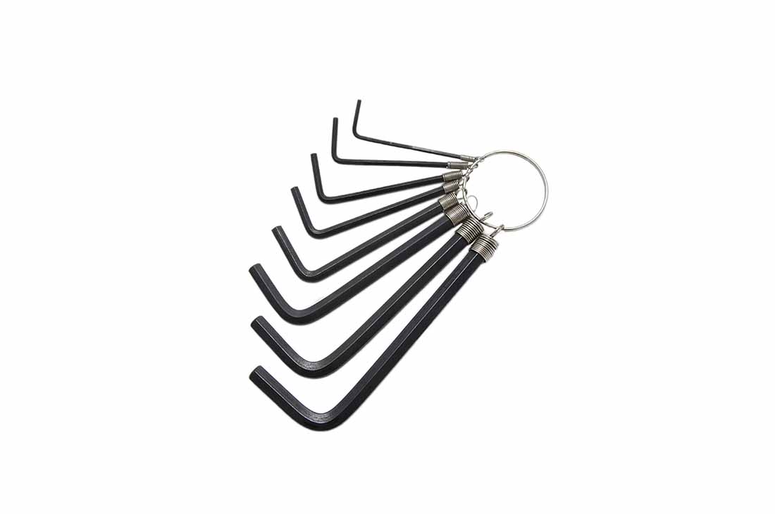 Sada imbusových kľúčov na krúžku, 1,5-6 mm, 8 ks - MAGG
