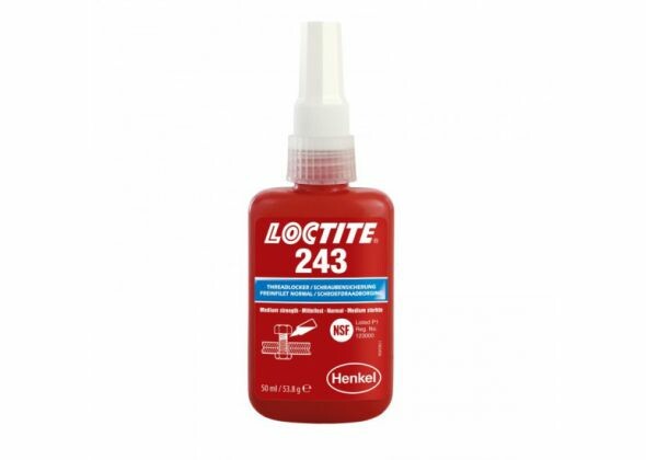 Zaisťovač závitov, stredná sila, 50 ml - Loctite 243