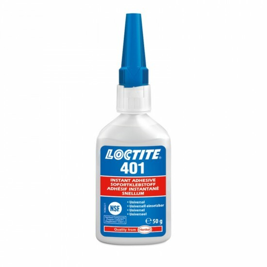 Sekundové lepidlo, extra silné, na opravu karosérie, 50 g - Loctite 401