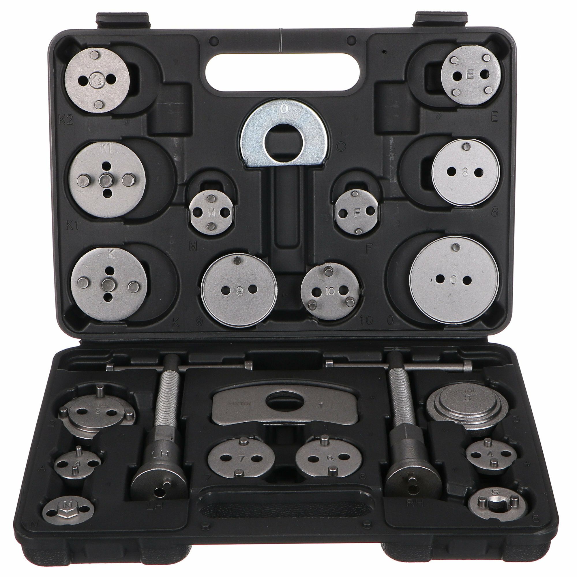 Kompresor brzdových piestov MECHANIC BRAKE SET BLACK 22, sada 22 SIXTOL