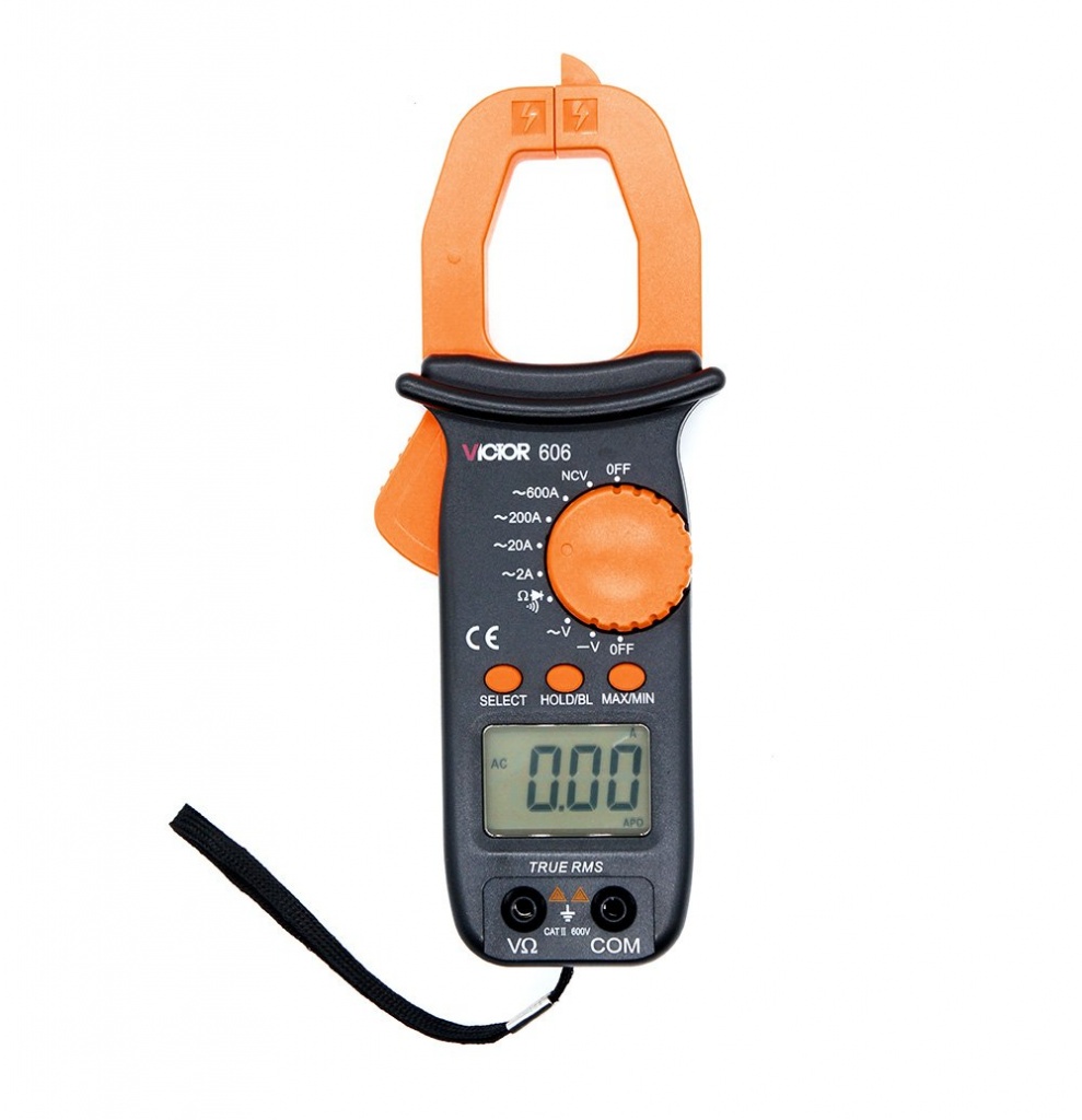 Digitálny kliešťový multimeter s meracími káblami - VICTOR 606