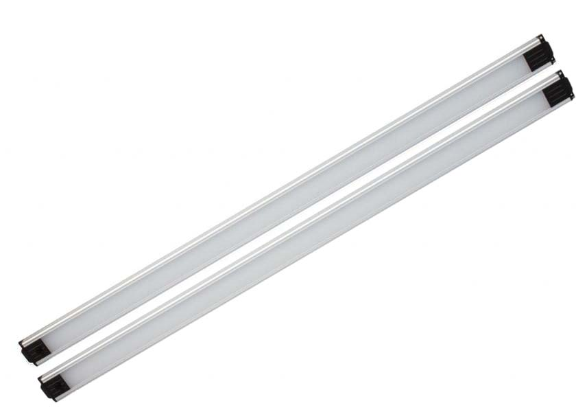 Dielenské osvetlenie nábytku PROFI - 2x LED svietidlo s adaptérom a káblom