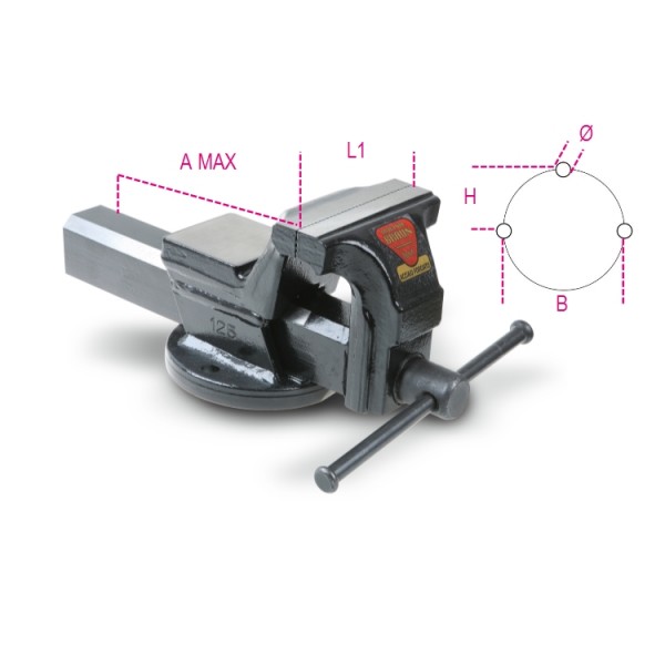 Dielenský zverák, čeľuste 150 mm - Beta Tools