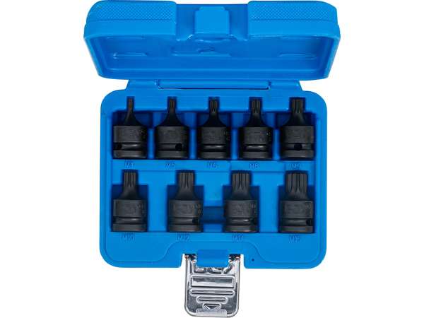 BGS Technic BGS 5487 Nástrčné hlavice 1/2" XZN M4 ÷ M16, rázové (sada 9 dielov)