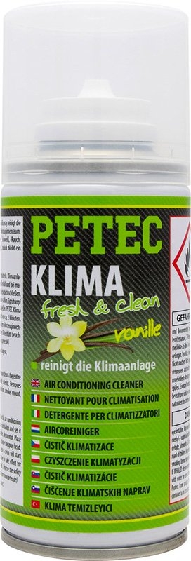 Čistič klimatizácie a odstraňovač zápachu, vôňa vanilka, sprej 150 ml - Petec