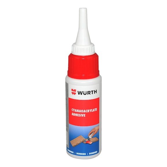 Kyanoakrylátové sekundové lepidlo, univerzálne, 50 g – Wurth 0893099051