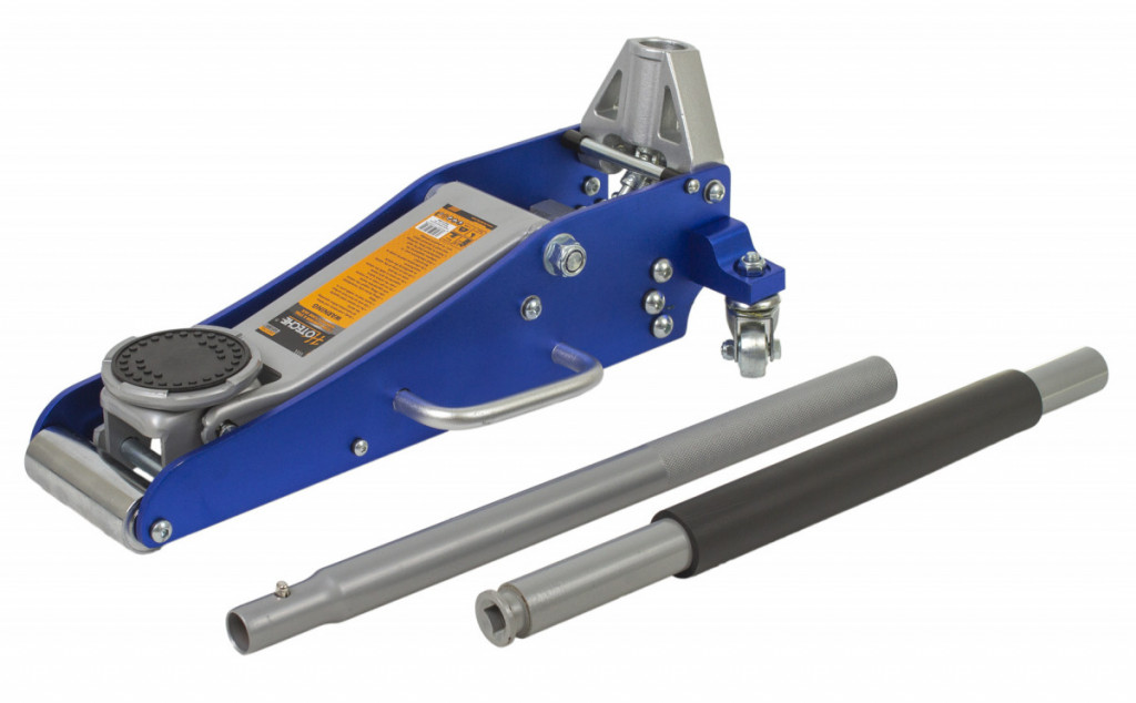 Hydraulický zdvihák pojazdný 1,5 t, nízkoprofilový, 90-358 mm, hliníkový - HOTECHE