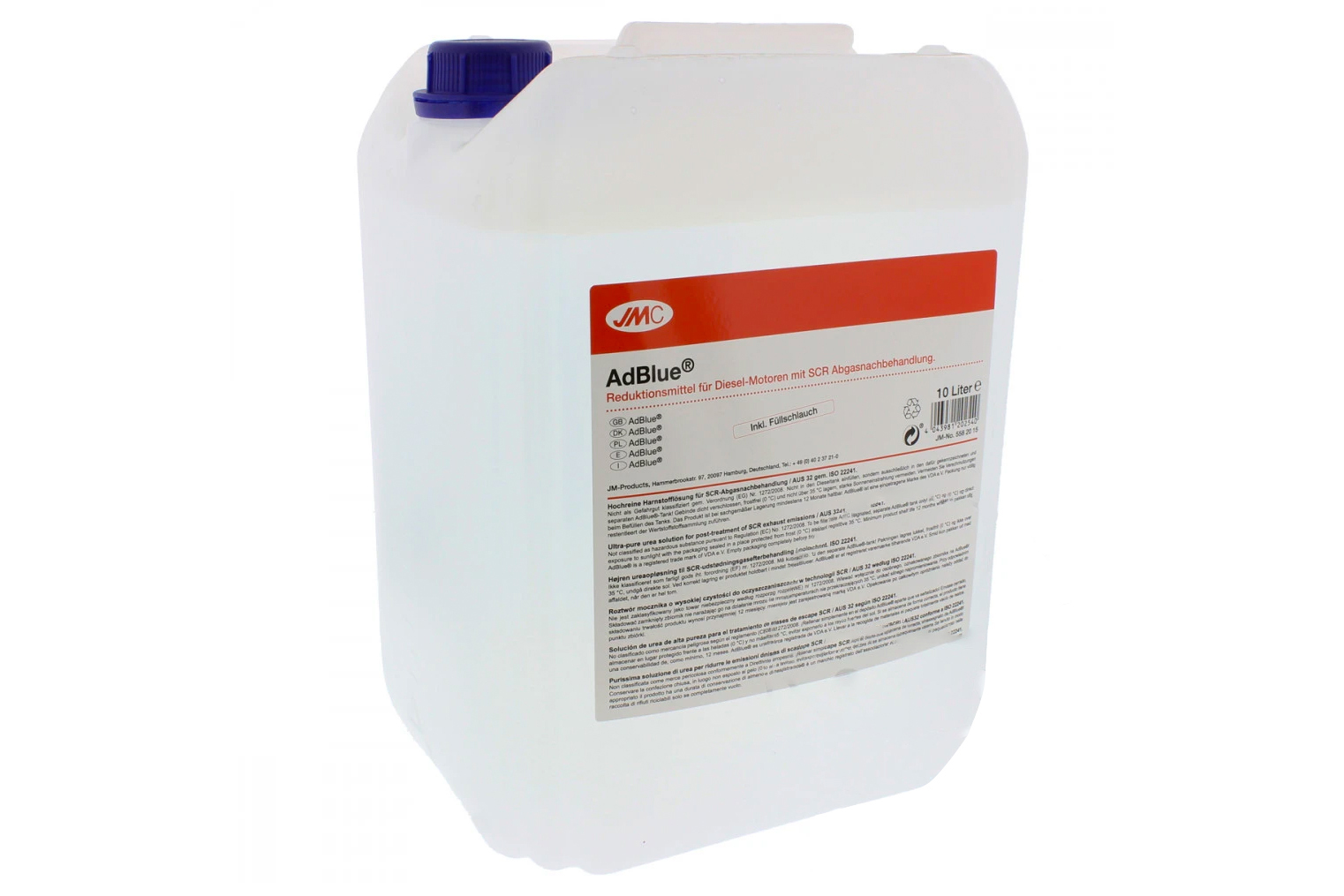 AdBlue - katalytické činidlo SCR "močovina" - rôzne objemy Zväzok: 20