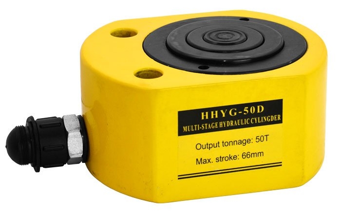 Hydraulický valec nízky teleskopický, extra nosnosť 50 ton - HHYG-50D