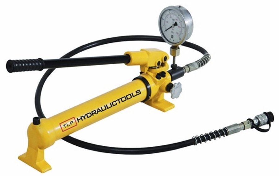 Ručná hydraulická pumpa dvojrýchlostná, tlak 20 bar, s tlakomerom - HHB-700B