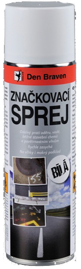 Značkovací sprej biely 500 ml - Den Braven
