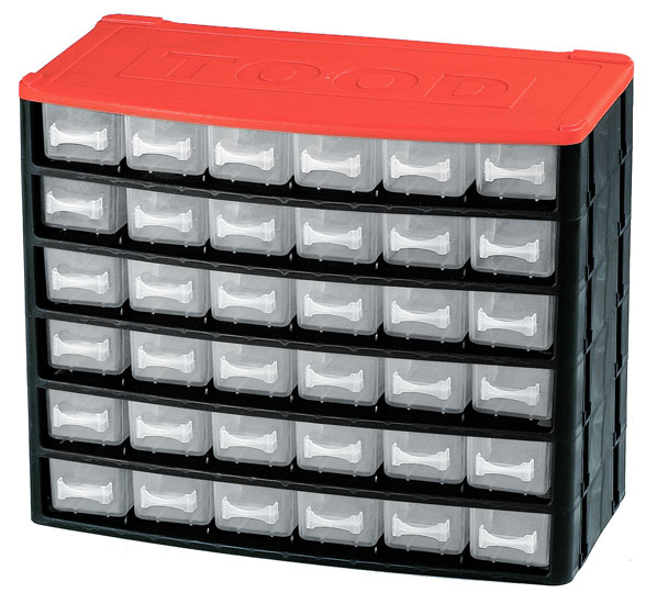 Box na náradie 36 zásuviek, 330x160x270 mm, plast