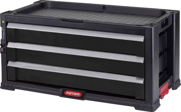 Box na náradie 562x289x262 mm, 3 zásuvky, stohovateľný, plast