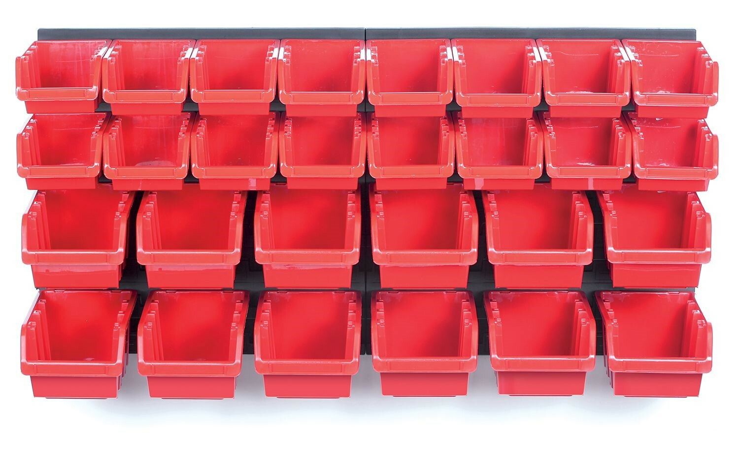 Závesná stena, držiak s 30 boxmi, 800x165x400 mm, plast - ORDERLINE