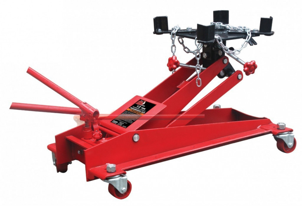 Hydraulický zdvihák prevodovky a motora, nosnosť 500 kg, pojazdný s uchytením - TW05001