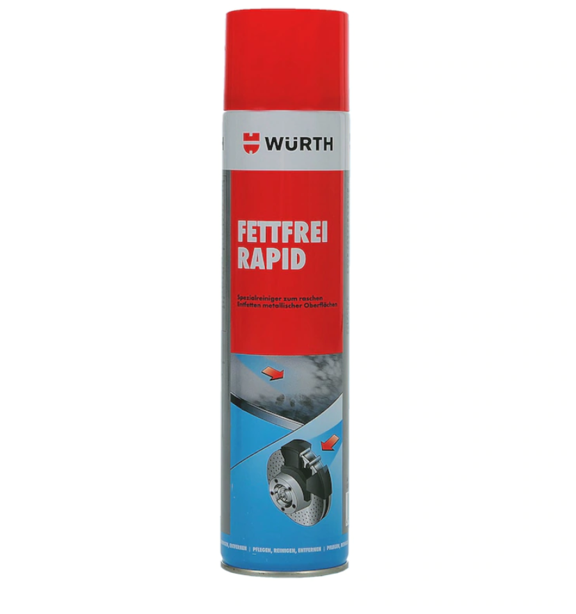 Čistič bŕzd, odmasťovač RAPID, 600 ml - Wurth