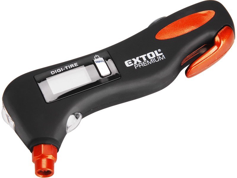 Merač tlaku pneumatík digitálne EMERGENCY 5 v 1 - EXTOL PREMIUM EX8863050