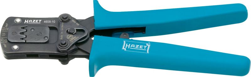 Konektorové, krimpovacie kliešte, pre neizolované konektory 0,35 - 1,5 mm2 - HAZET 4658-10