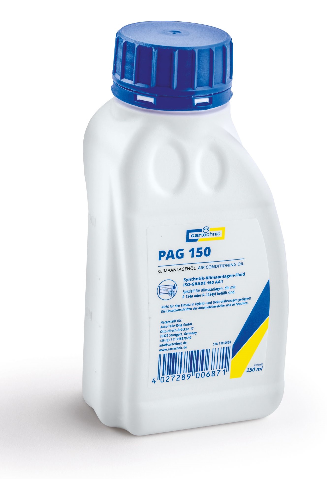 Olej do kompresora klimatizácie auta PAG 150, 250 ml - Cartechnic