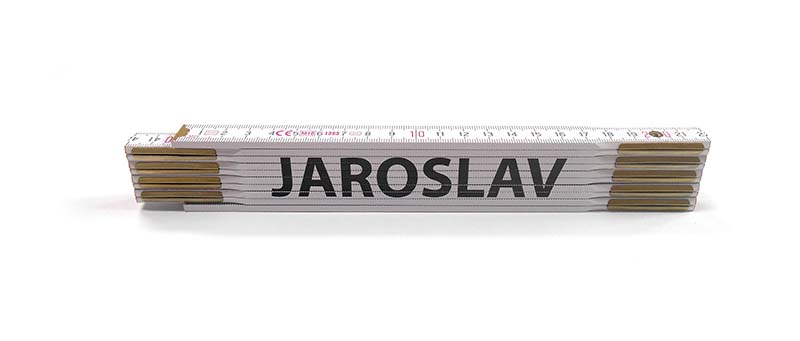 Skladacie metre s menami, 2 m, drevené Meno v metre: JAROSLAV - 1690950007