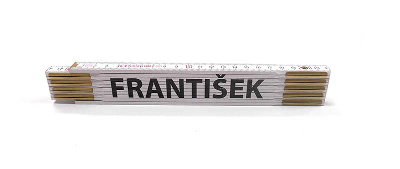 Skladacie metre s menami, 2 m, drevené Meno v metre: FRANTISEK - 1690950007
