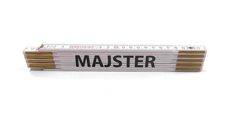 Skladacie metre s menami, 2 m, drevené Meno v metre: MAJSTER - 1690950007