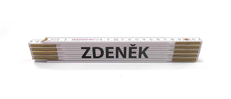 Skladacie metre s menami, 2 m, drevené Meno v metre: ZDENĚK - 1690950007