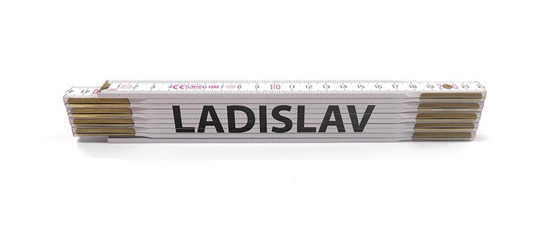 Skladacie metre s menami, 2 m, drevené Meno v metre: LADISLAV - 1690950007