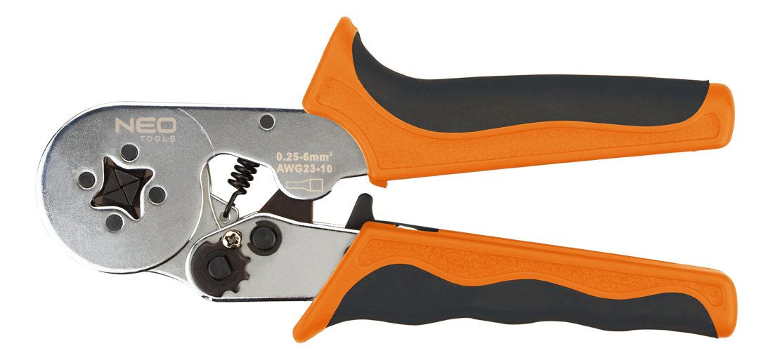 Krimpovacie kliešte 0.25 - 6 mm2, na dutinky - NEO tools 01-507