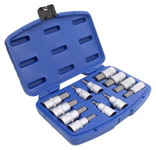 Zástrčné hlavice Imbus 1/2", H5 - H22, sada 12 kusov