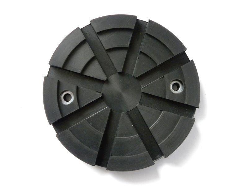 Gumová podložka zdviháka 122 x 18 mm, guľatá, s otvormi - Ferdus 10.155
