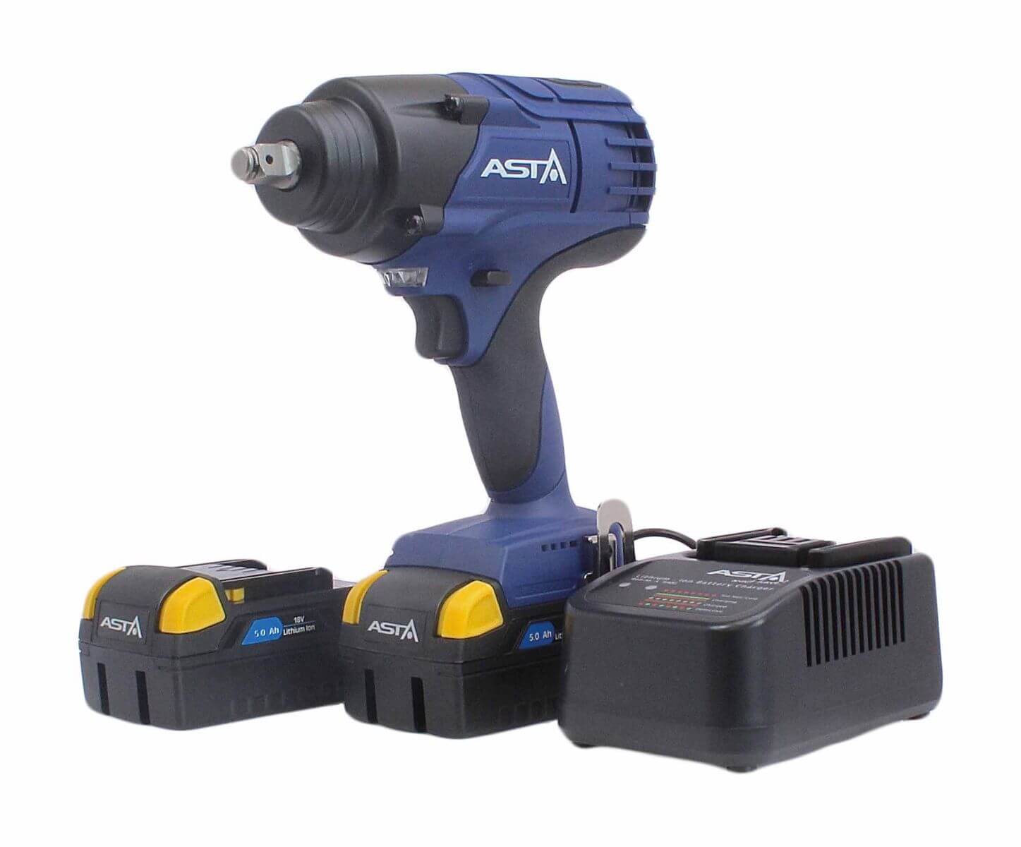 Aku rázový uťahovák 1/2", extra výkonný 1250 Nm, 18V, 2x 5.0Ah Li-Ion - ASTA A-BA1250