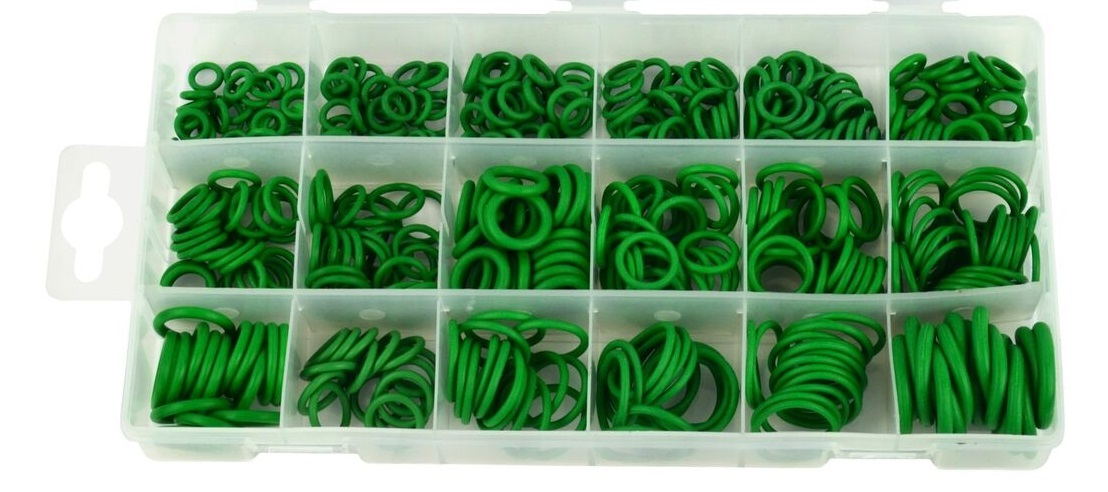 O-krúžky do klimatizácie, 5,29 mm - 17,04 mm, sada 420 kusov