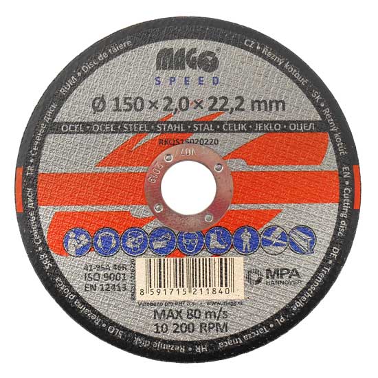 Rezný kotúč na kov 150x2,0x22mm MAGG SPEED