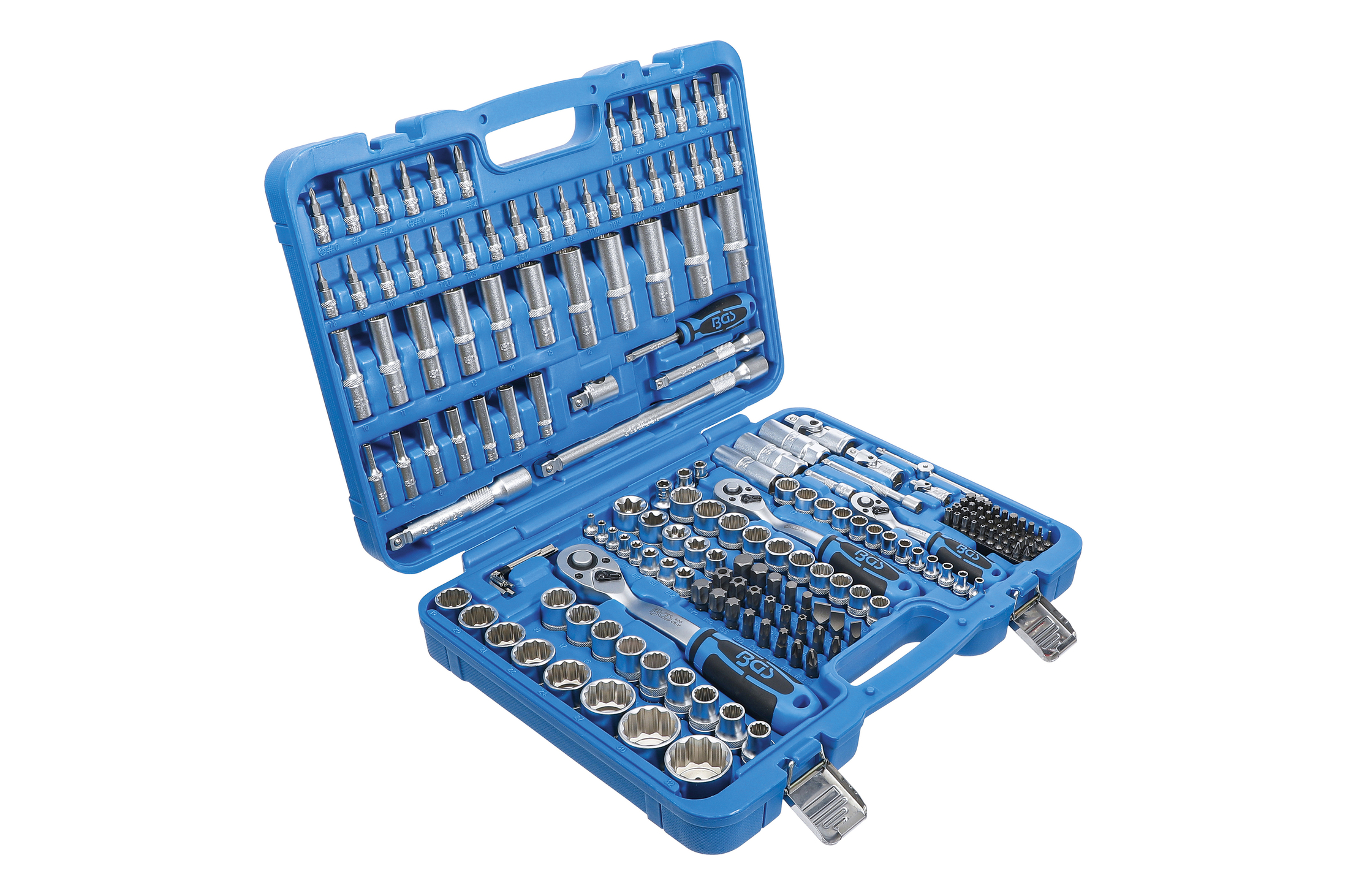 Gola sada 1/4", 3/8", 1/2"; 171 dielov, dvanáctihran - BGS 2286