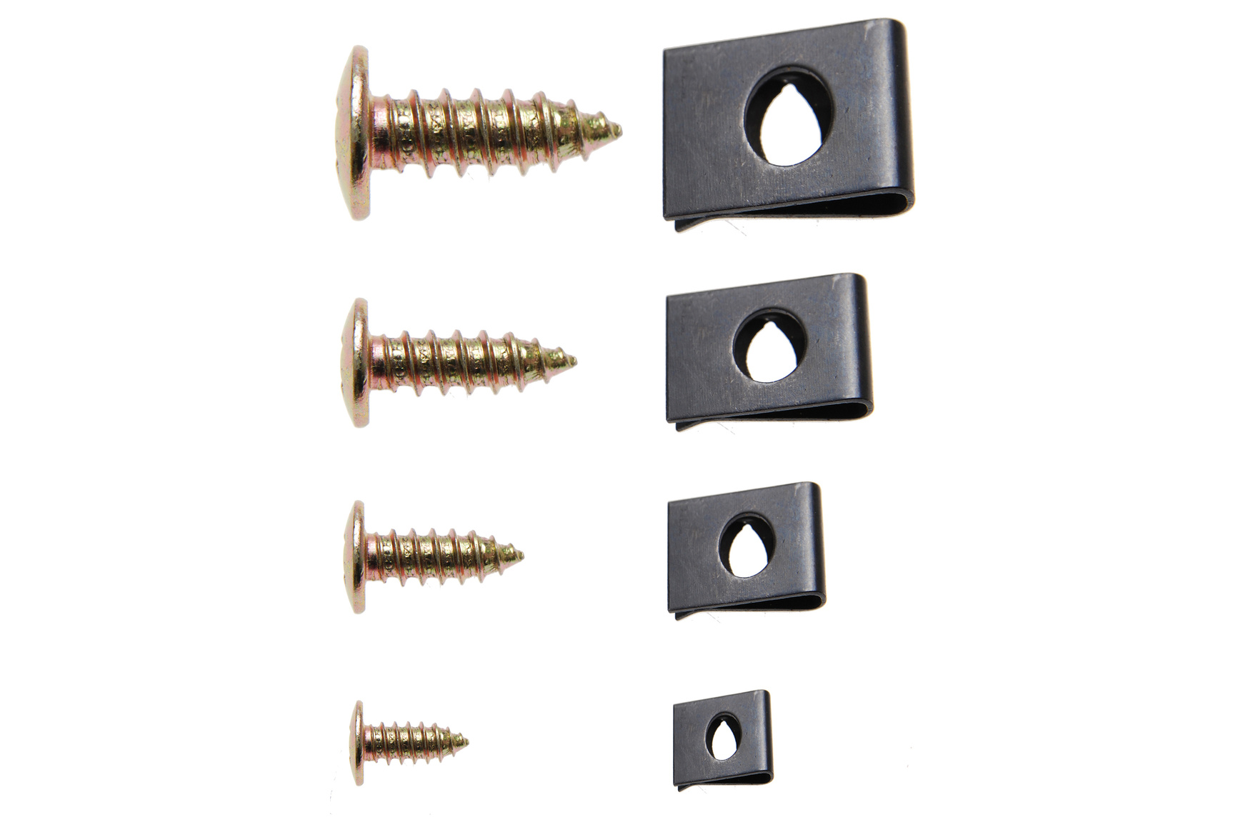 Sortiment spôn a skrutiek krytu motorov a podvozku automobilov 170 dielov