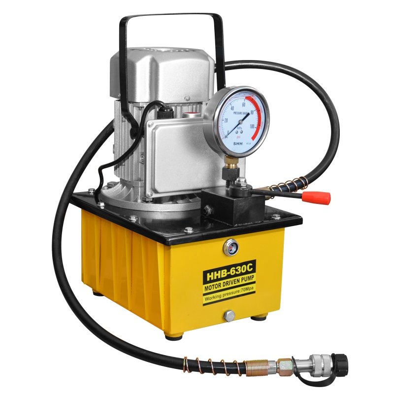Elektrická hydraulická pumpa s tlakomerom, jednostupňová, 20 bar - HHB-630C