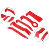 Sada nástrojů k demontáži čalounění lišt a příchytek, 5 ks, červená - SIXTOL_4