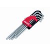 Klíče Torx s otvorem, prodloužené, TT10-TT50, 9ks - KREATOR