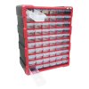 Organizér - skříňka plastová, 60 šuplíků, červená - MAGG 120298 b