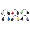 Kompletní sada OBD2 redukcí Fiat ECU Scan pro osobní auta MECHANIC CABLE, 6 ks - SIXTOL