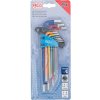 Zástrčné klíče Imbus 1,5-10 mm, vícebarevné, 9 ks - BGS 74455 c