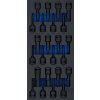 Zástrčné hlavice úderové 1-2 Imbus, TORX a XZN, sada 24 dílů - BGS 74514 2