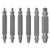 Vytahováky zalomených šroubů s poškozenou hlavou, oboustranné, 2-12 mm, 6 ks  a