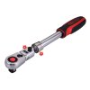 Teleskopická ráčna, ohebná, 3/8", přepínací, SlimPOWER, 258-373 mm - KS TOOLS 914.3820 l