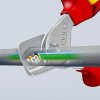 Nůžky na kabely, elektrikářské VDE 1000V, StepCut pro vodiče do 5x4 mm2 - Knipex 95 16160c