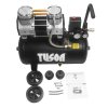 Tichý bezolejový kompresor 1,5 kW, 2,0 HP, 24 l - TUSON 130069 b