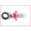 Ráčnový očkový klíč, 10x13x17x19mm , s přepínáním, GEAR plus 4 v1 - KS TOOLS 503.4565 - př